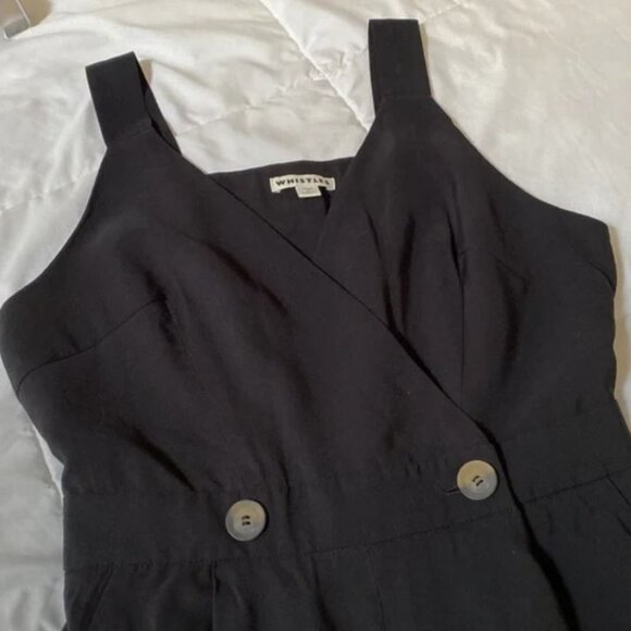 NWOT Like New Whistles Lara Button Black Jumpsuit Size UK 10/ US6 - Picture 5 of 11